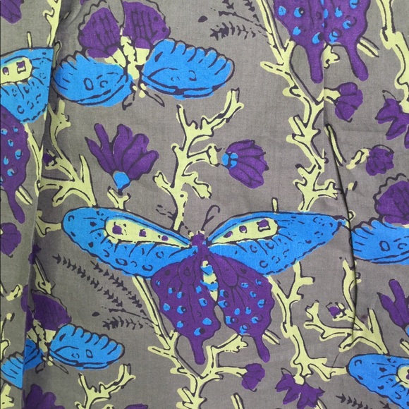 Soundgirl Moss Butterfly Juniors Blouse Top Size S - Picture 4 of 8